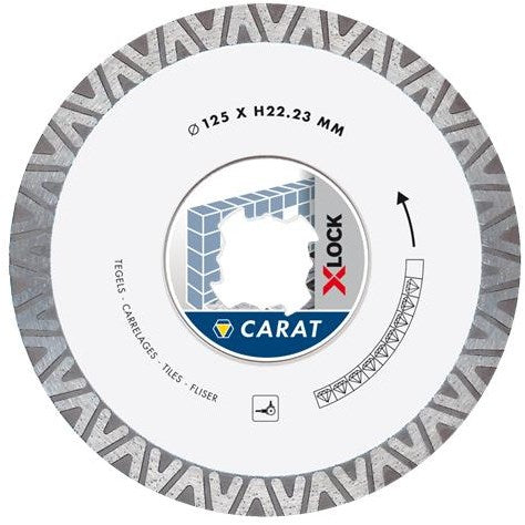 Disque abrasif pour scie diamantée Carat x-lock carrelage ø125x22,23 mm - ctxlock125