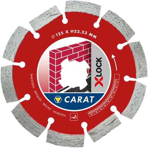 Lame de scie diamantée Carat 125x22,23 brique x-lock