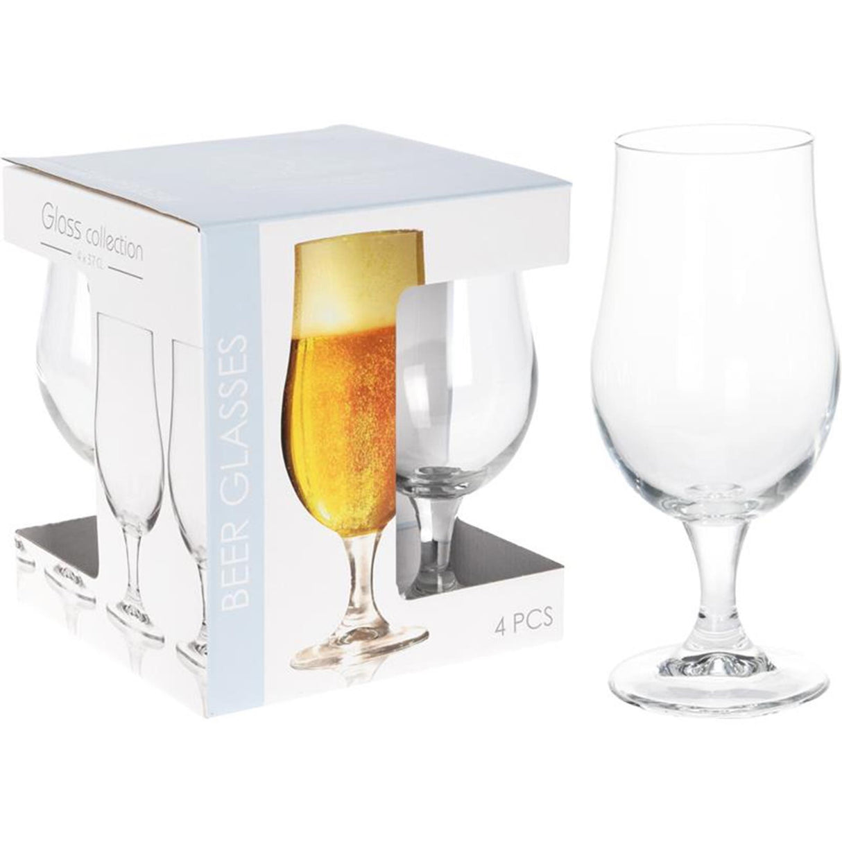 Excellent article ménager verre à bière sur pied 370ml lot de 4 pièces