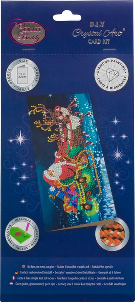 Peinture diamant Jonotoys - Carte de Noël Père Noël sur traîneau