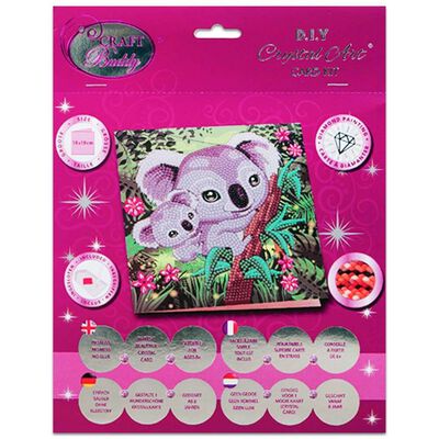 Brandunit diamant peinture - carte koala mère avec petit