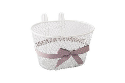 QT Cycle Tech Children's Basket's Steel White Réduction avec des crochets et Strik 2007363