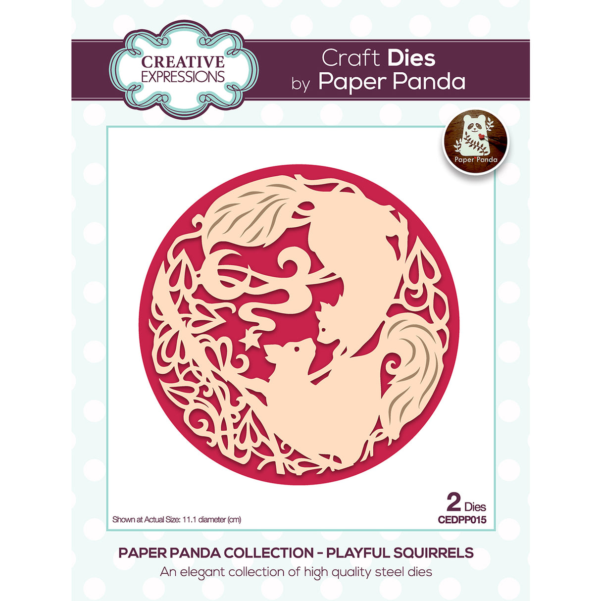 Creative expressions • paper panda circle craft die playful squirrels