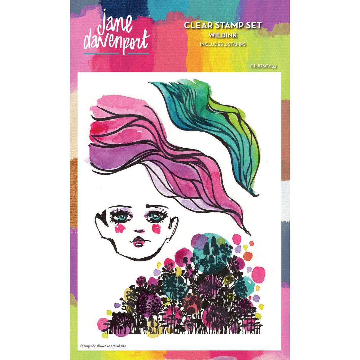 Creative expressions • jane davenport clear stamp set wild ink