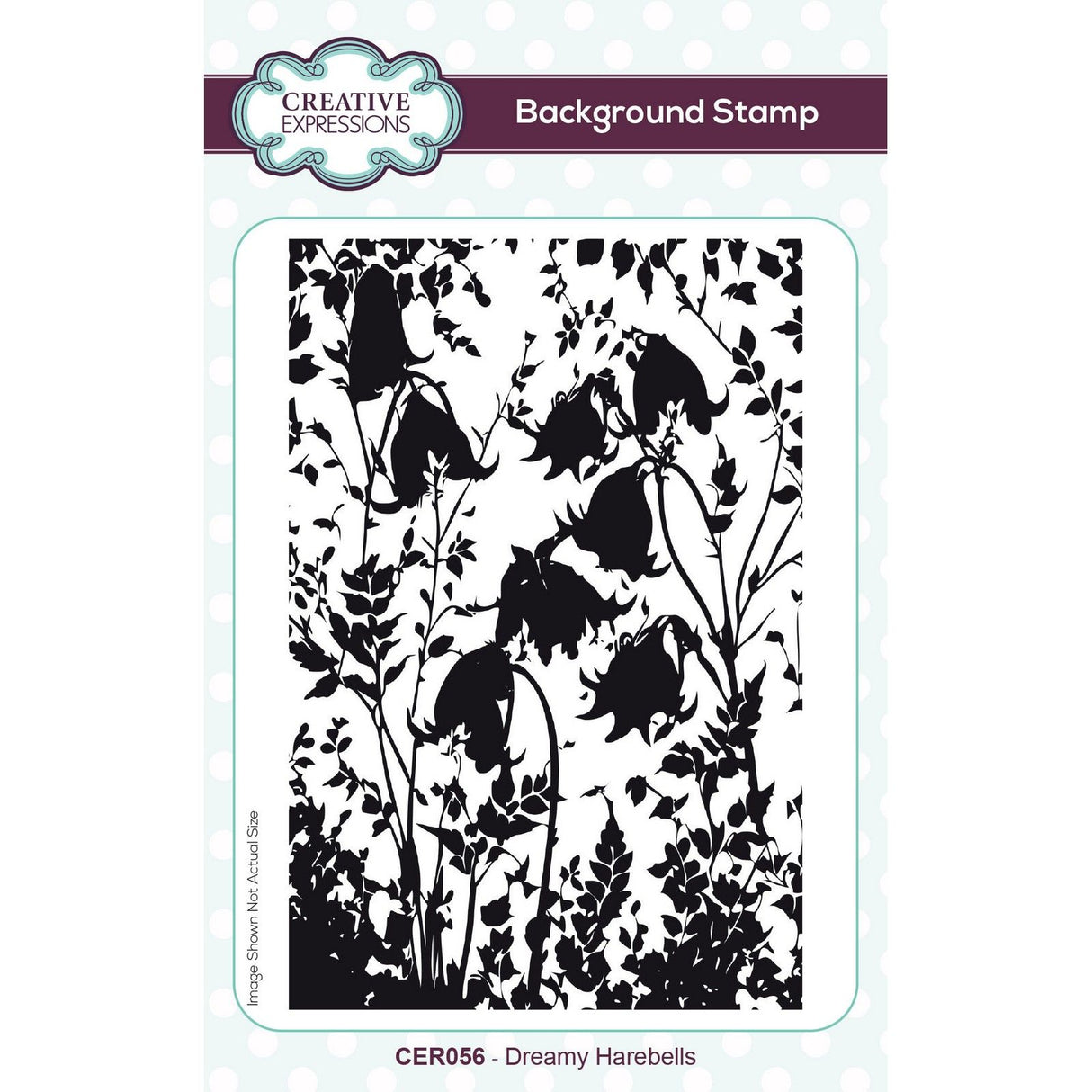 Creative expressions • pre cut rubber stamp dreamy harebells 10,2x15,2cm