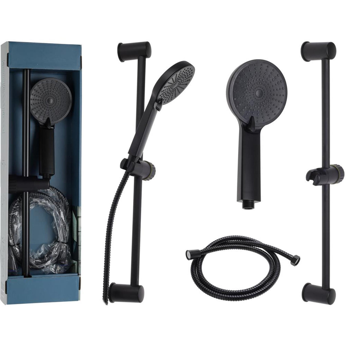 Solutions de salle de bain set de douche noir mat