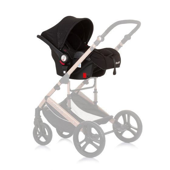 Chipolino Amore Seat With Adaptors 40-85 cm Group 0+ Obsidian Black