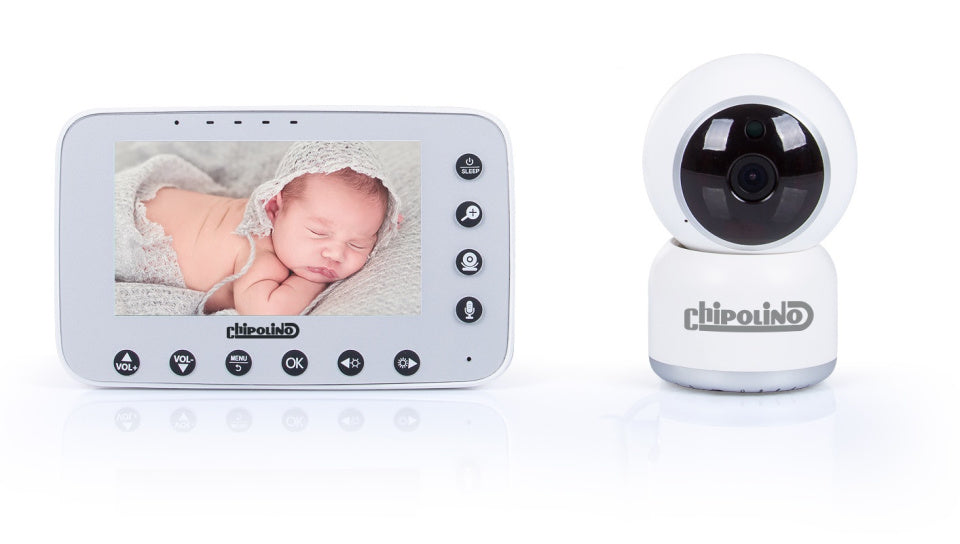 Chipolino Atlas Babyfoon avec appareil photo 4.3 LCD-Display Baby Monitor