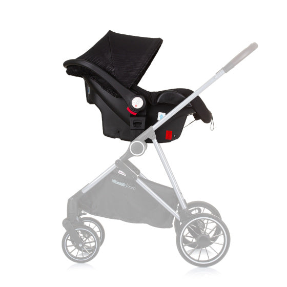 Chipolino Aura Siat d'auto avec adaptateurs 40-85 cm Groupe 0+ Obsidian Black