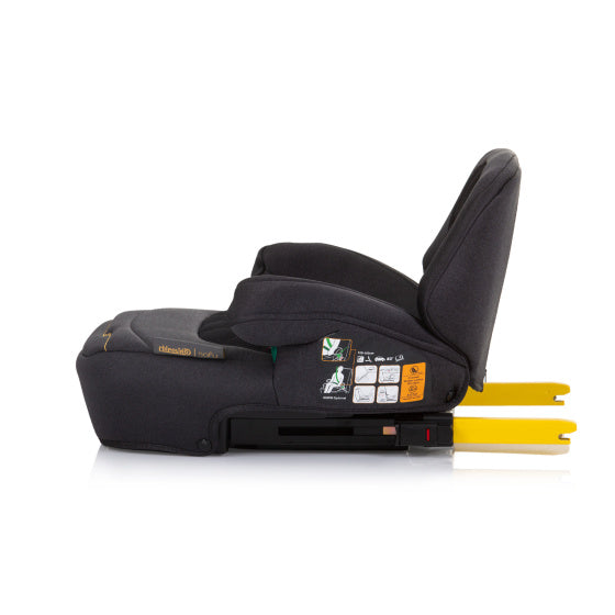 Chipolino Safy réhausseur i-size 125-150 cm isofix noir obsidienne