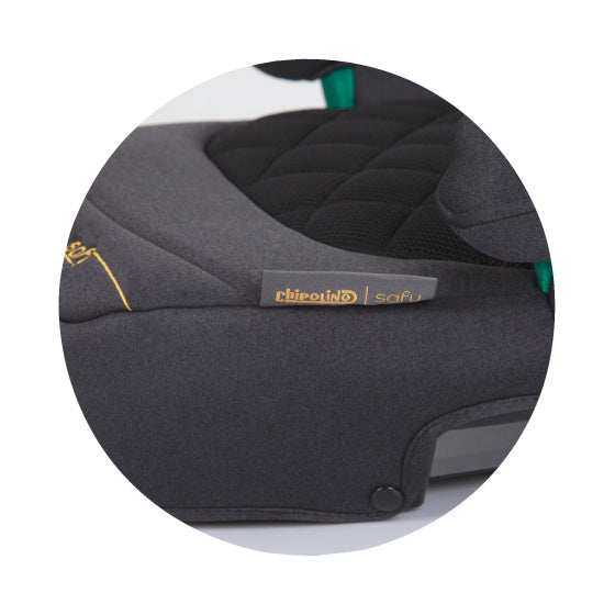 Chipolino Safy réhausseur i-size 125-150 cm isofix noir obsidienne