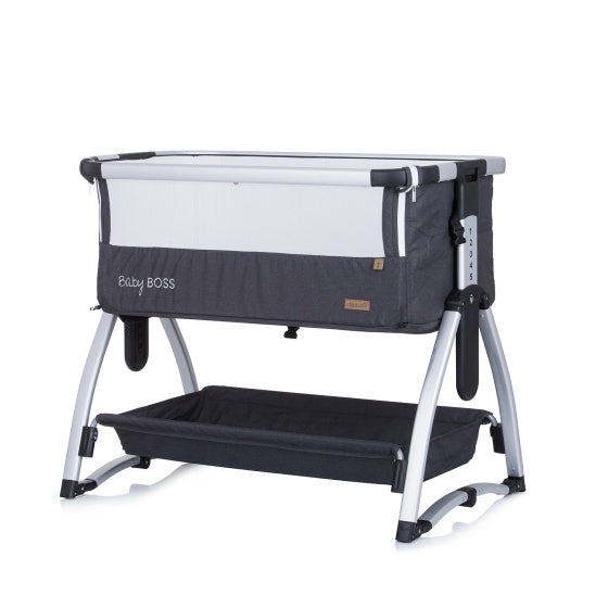 Chipolino bébé boss co-endormi avec fonction swing moustique anthracite gris gris argent