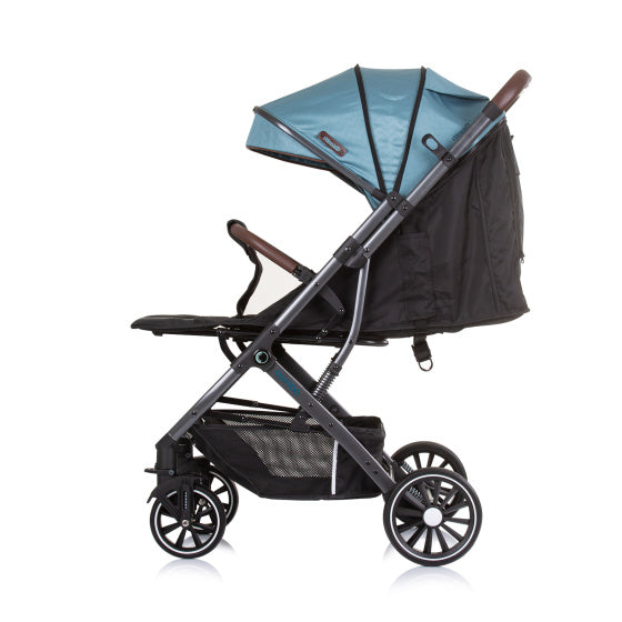 Chipolino combo pliable buggy avec couvercle de pied turquoise turquoise noir