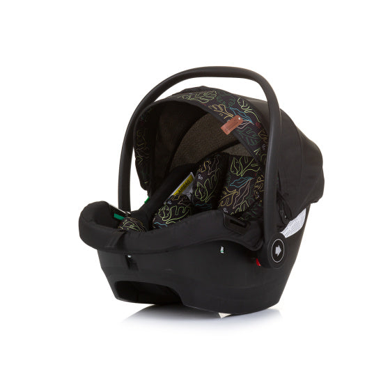 Chipolino Duo Aaut siège 40-87 cm Groupe 0+ Obsidian Feuilles noires