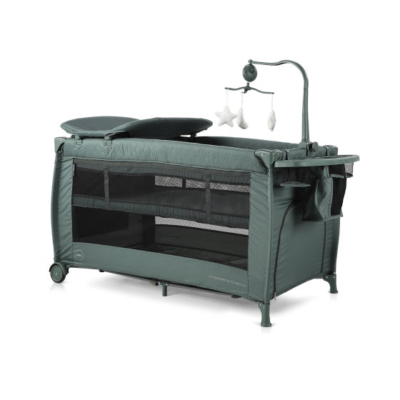 Chipolino Bella Pliage Camp Lit avec pad-pad pastel vert