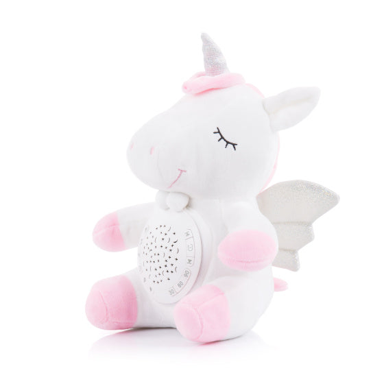 Chipolino en peluche bébé Projecteur Cuddly Unicorn avec lumière musicale