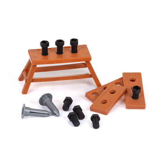 Établi Chipolino avec outils et coffret de jeu lumineux 63 pièces