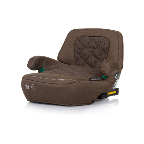 Chipolino Safy réhausseur i-size 125-150 cm isofix marron macadamia