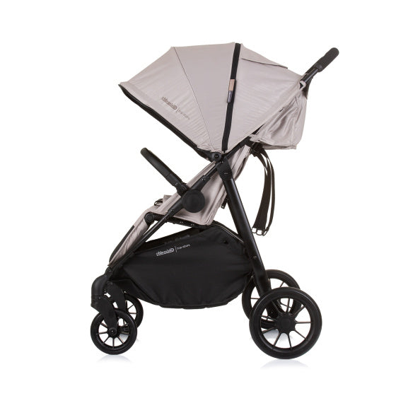Poussette pliante Chipolino pour 2 personnes beige macadamia noir