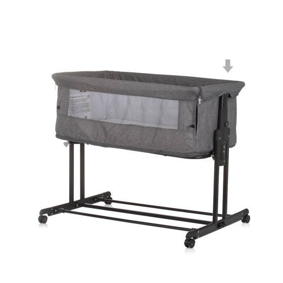 Coffre cododo Chipolino zen avec moustiquaire gris granit