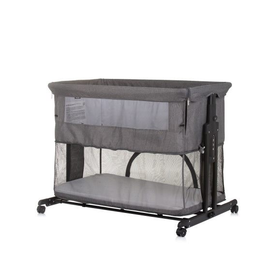 Coffre cododo Chipolino zen avec moustiquaire gris granit