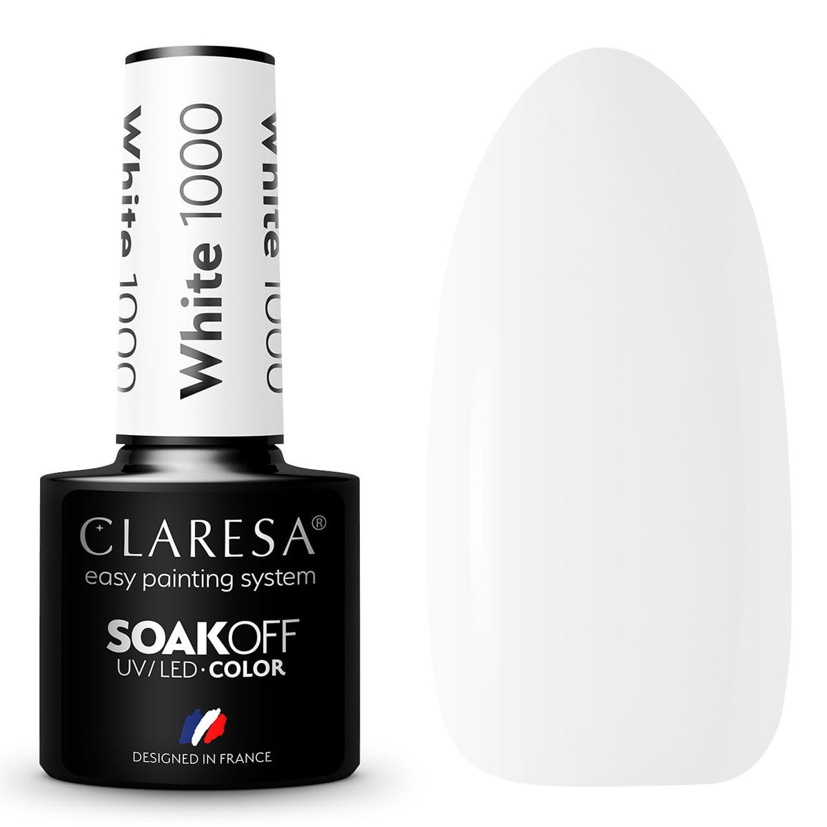 Claresa Vernis Gel UV LED 5 ml Blanc 1000