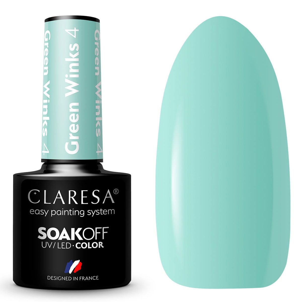 Claresa Vernis Gel UV LED 5 ml Vert Clins d'oeil 4