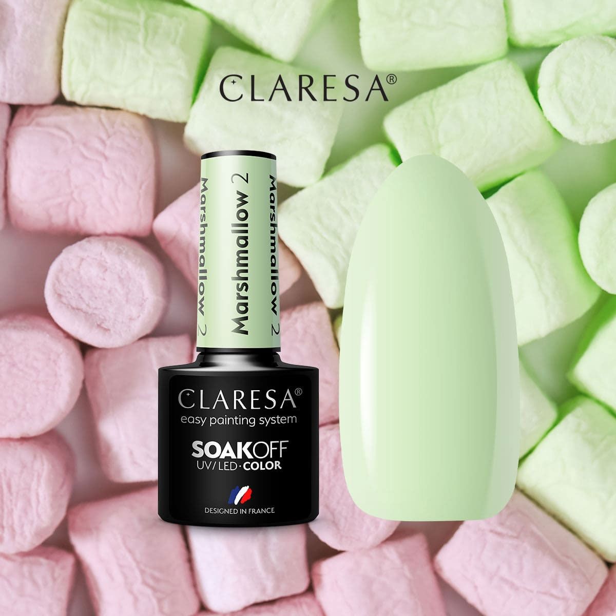 Claresa Vernis Gel UV LED 5 ml Marsh Mallow 2