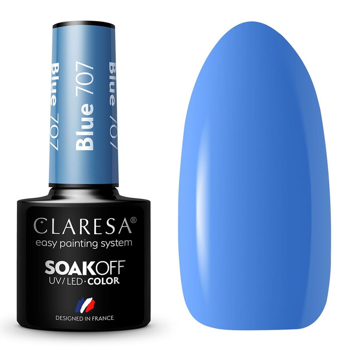 Claresa Vernis gel UV LED 5 ml Bleu 707 Emmène-moi à la rivière