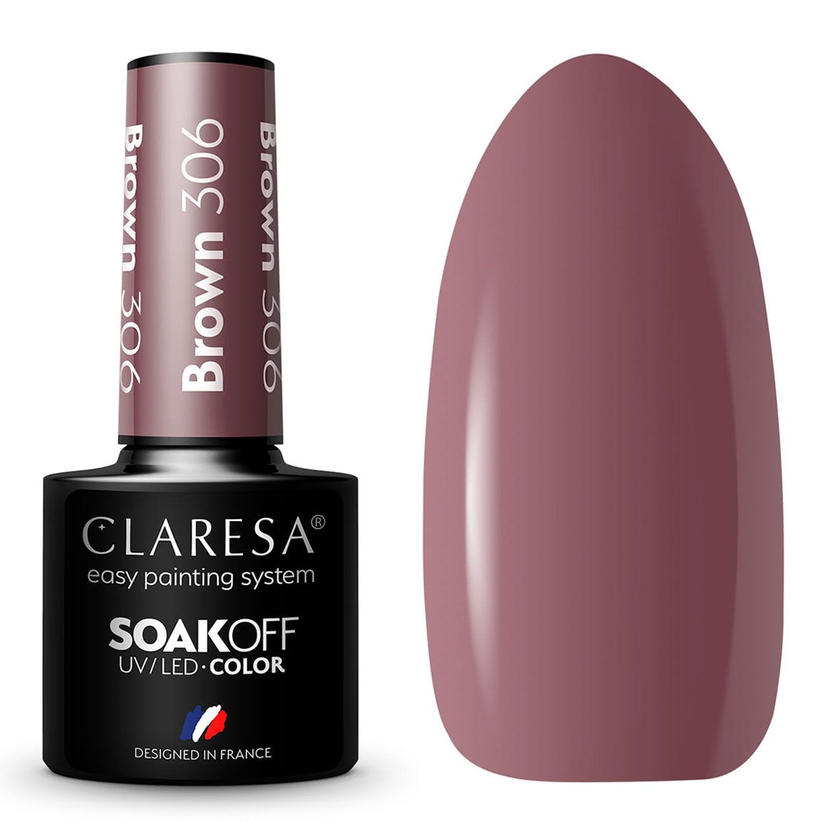 Claresa Vernis Gel UV LED 5 ml Marron 306 Look Classique