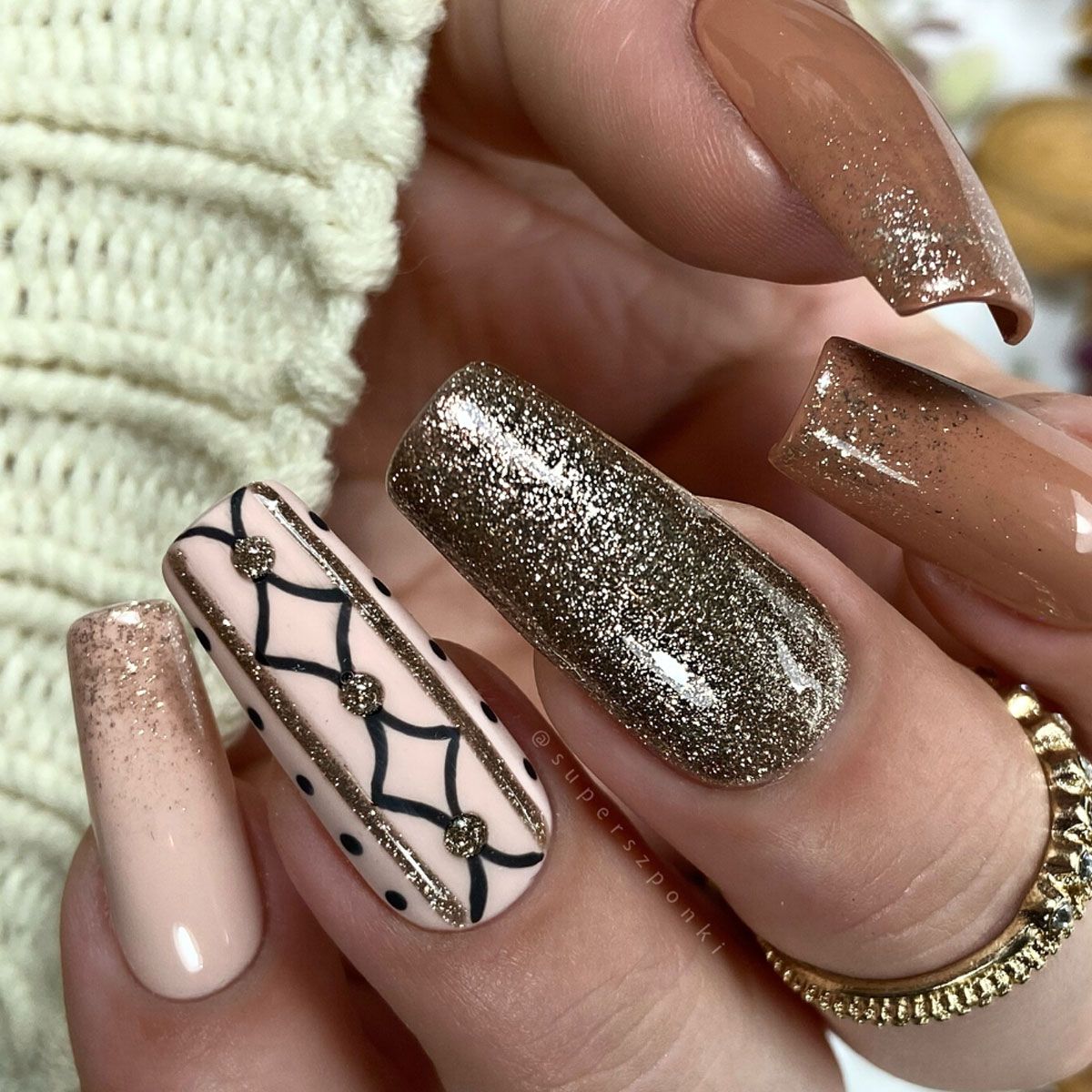 Claresa Vernis gel UV LED 5 ml Full Glitter 2 Bronze