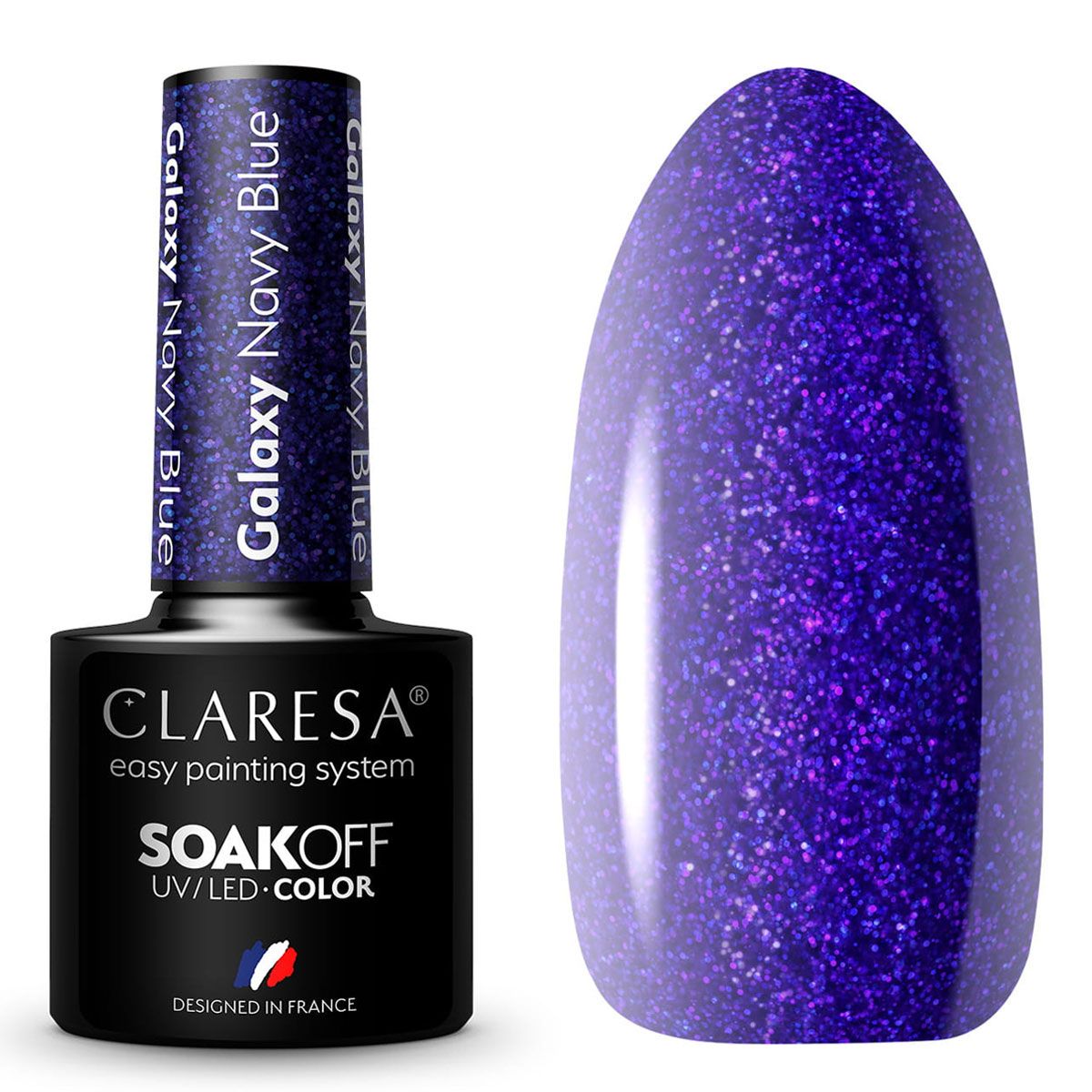 Claresa Vernis Gel UV LED 5 ml Bleu Marine Galaxie
