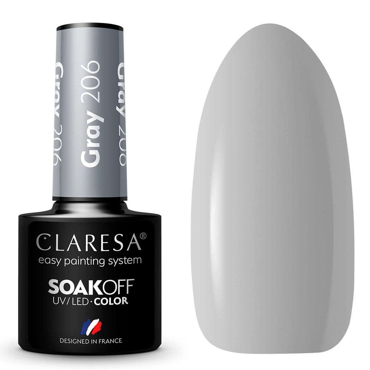Claresa Vernis Gel UV LED 5 ml Gris 206 Savanna Vibes