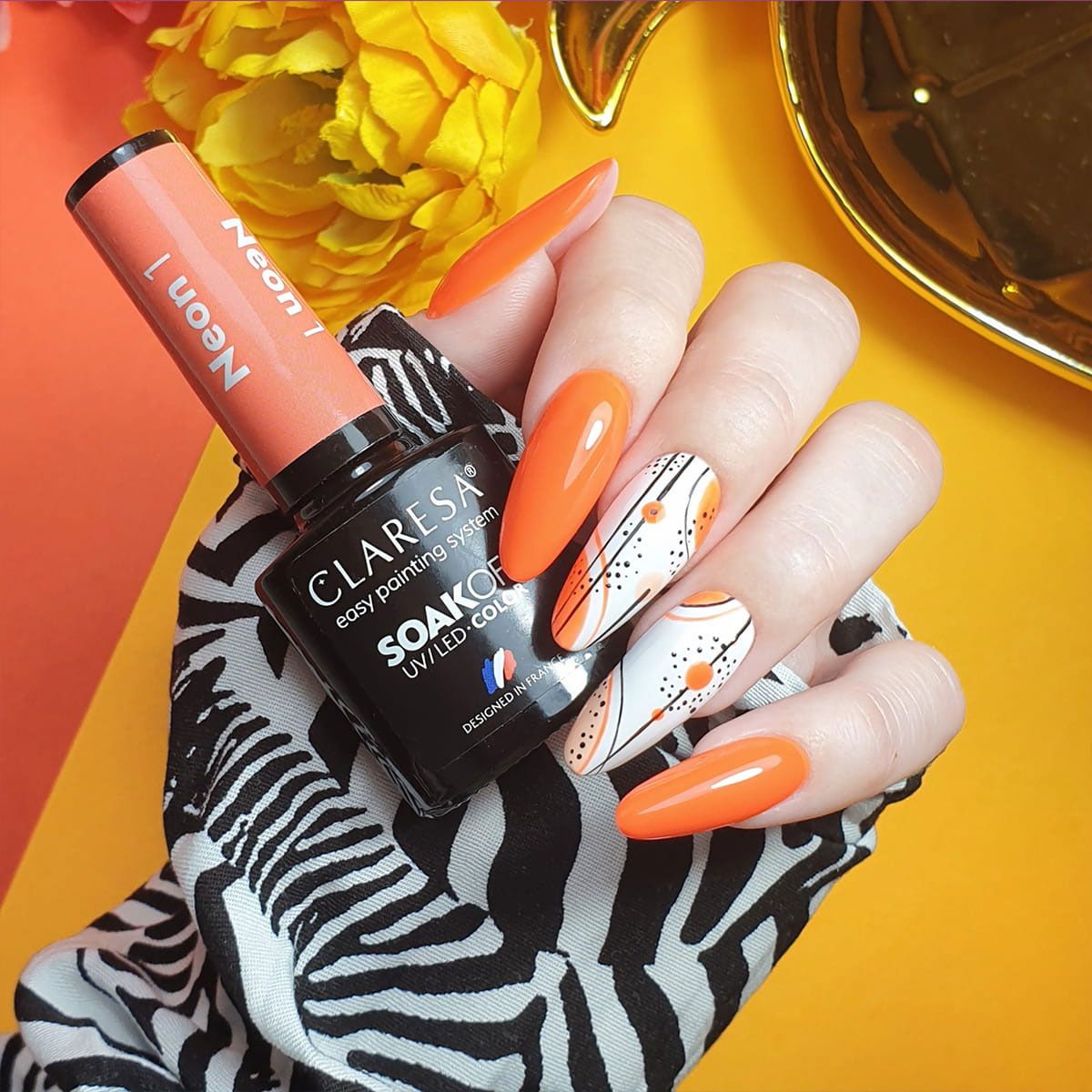 Claresa Vernis Gel UV LED 5 ml Néon 1