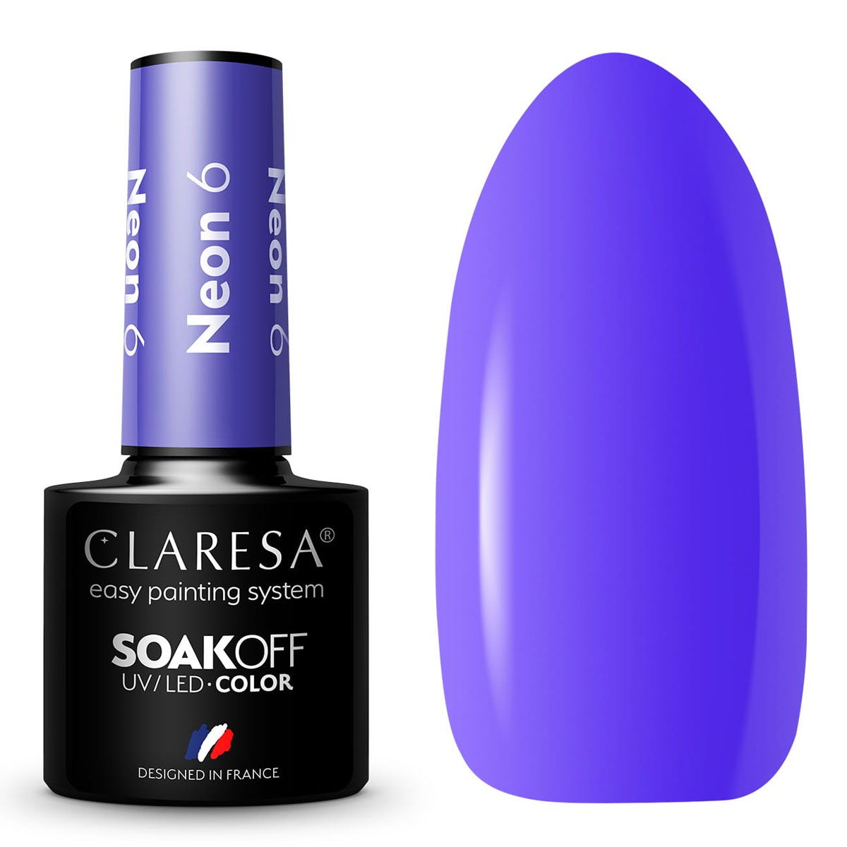 Claresa Vernis Gel UV LED 5 ml Néon 6