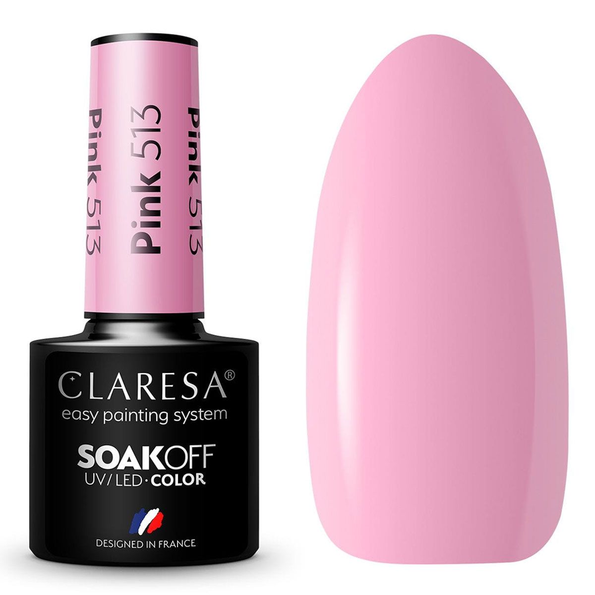 Claresa Vernis Gel UV LED 5 ml Rose 513 Fête Foraine