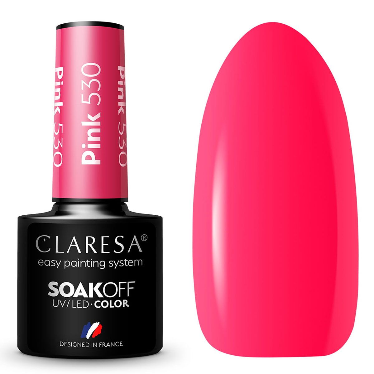 Claresa Vernis Gel UV LED 5 ml Rose 530 Rainbow Explosion