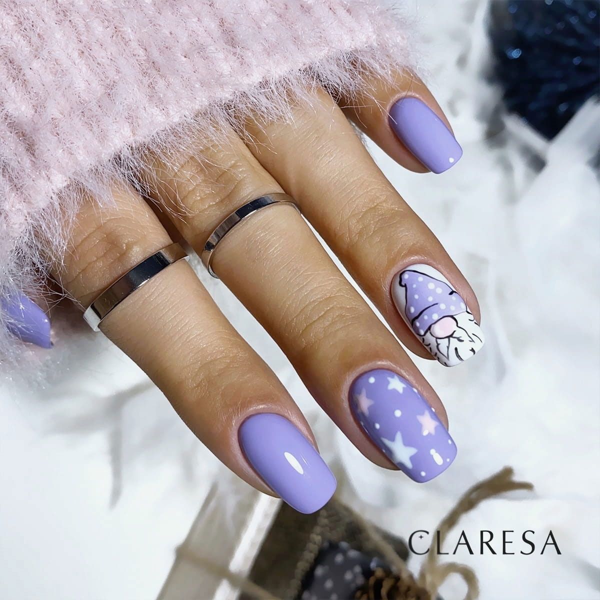 Claresa vernis gel uv led 5ml violet 602 voyage ballon