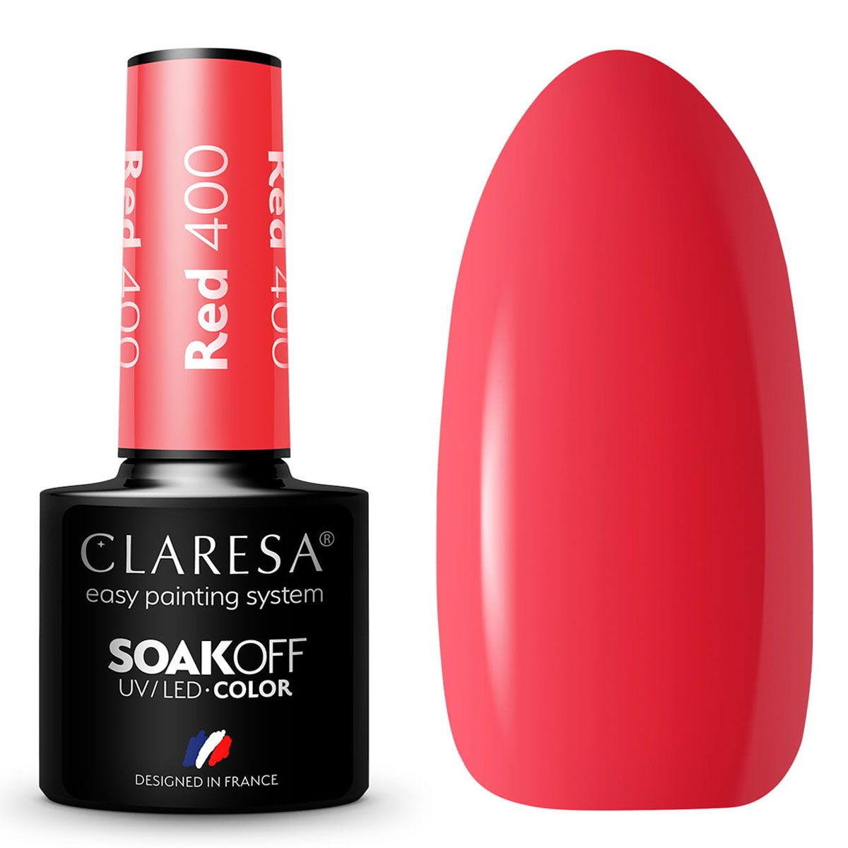 Claresa Vernis Gel UV LED 5 ml Rouge 400 Rainbow Explosion