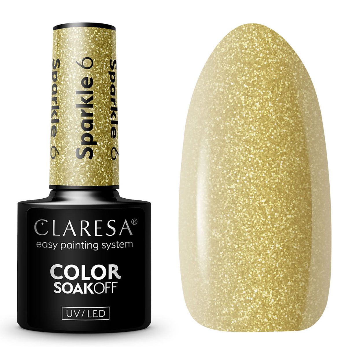 Claresa Vernis Gel UV LED 5 ml Sparkle 6