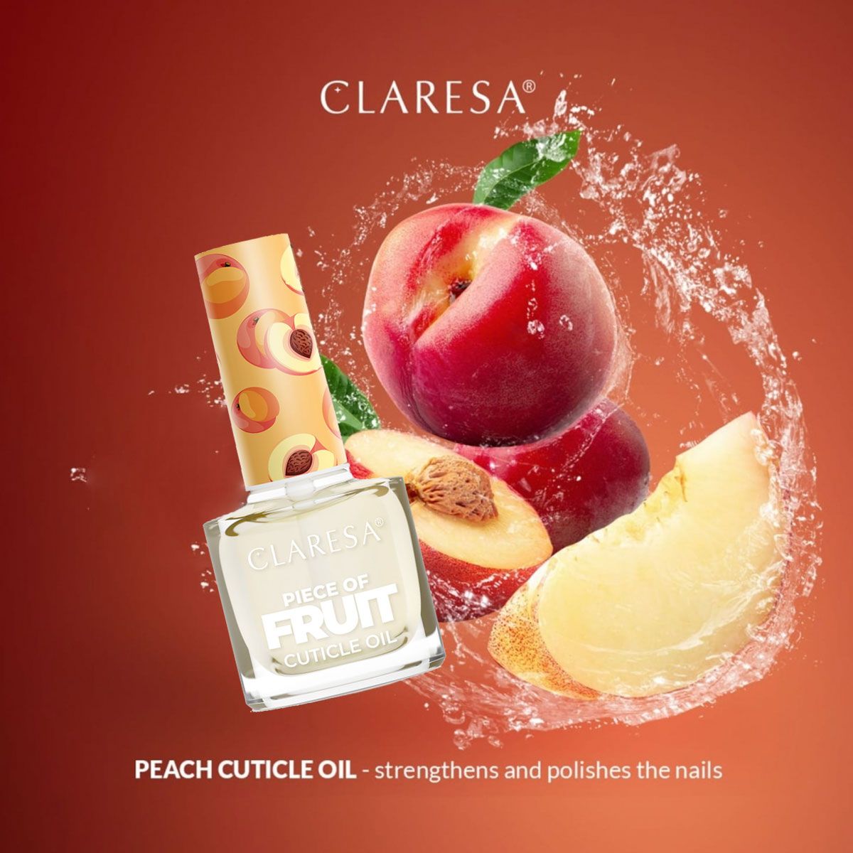 Claresa huile pour cuticules pêche 5ml