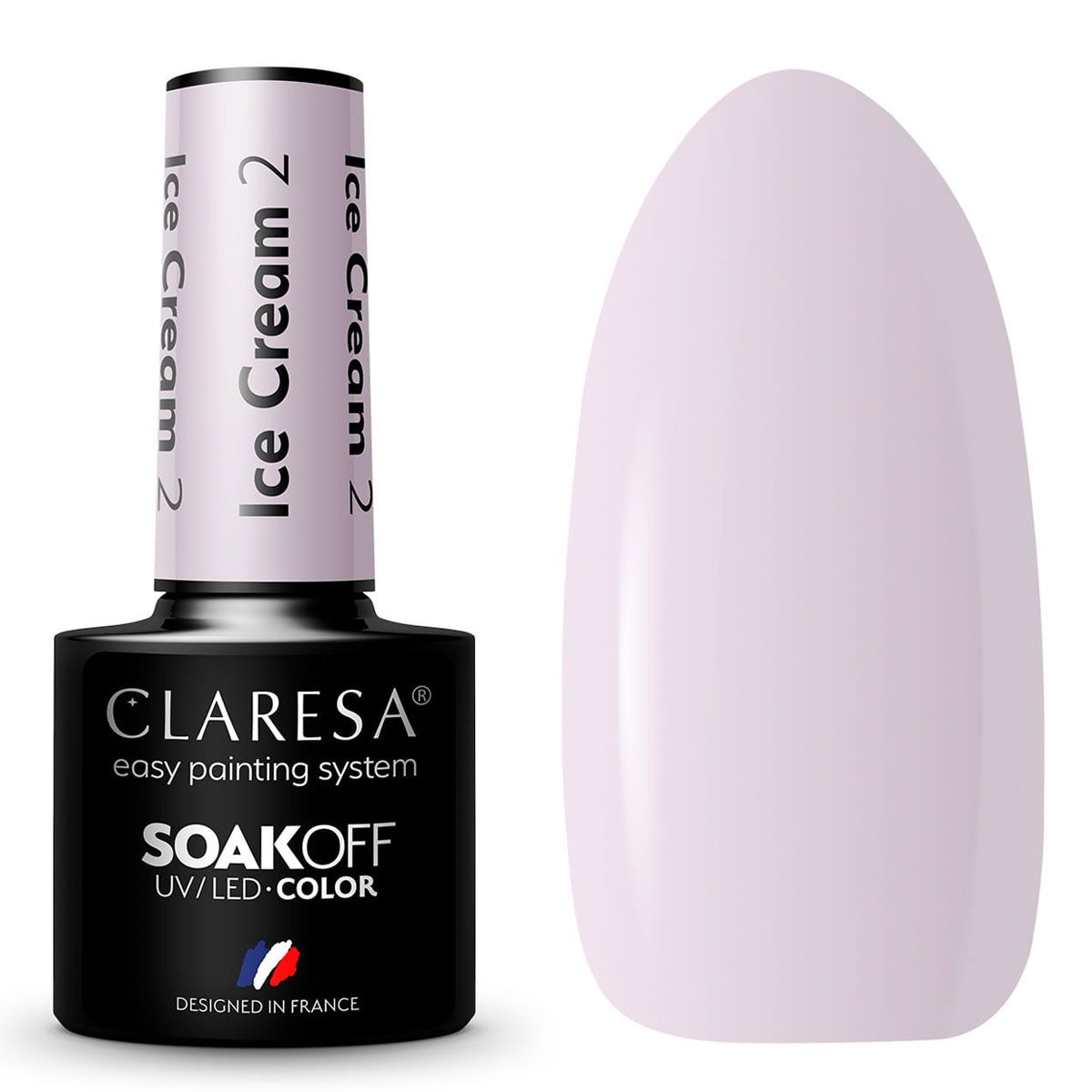 Claresa Vernis Gel UV LED 5 ml Crème Glacée 2
