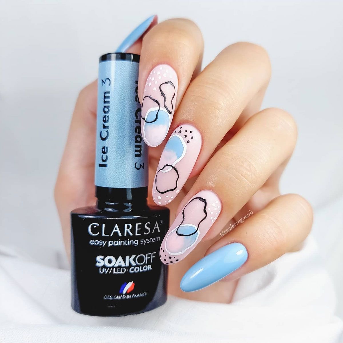 Claresa Vernis Gel UV LED 5 ml Crème Glacée 3