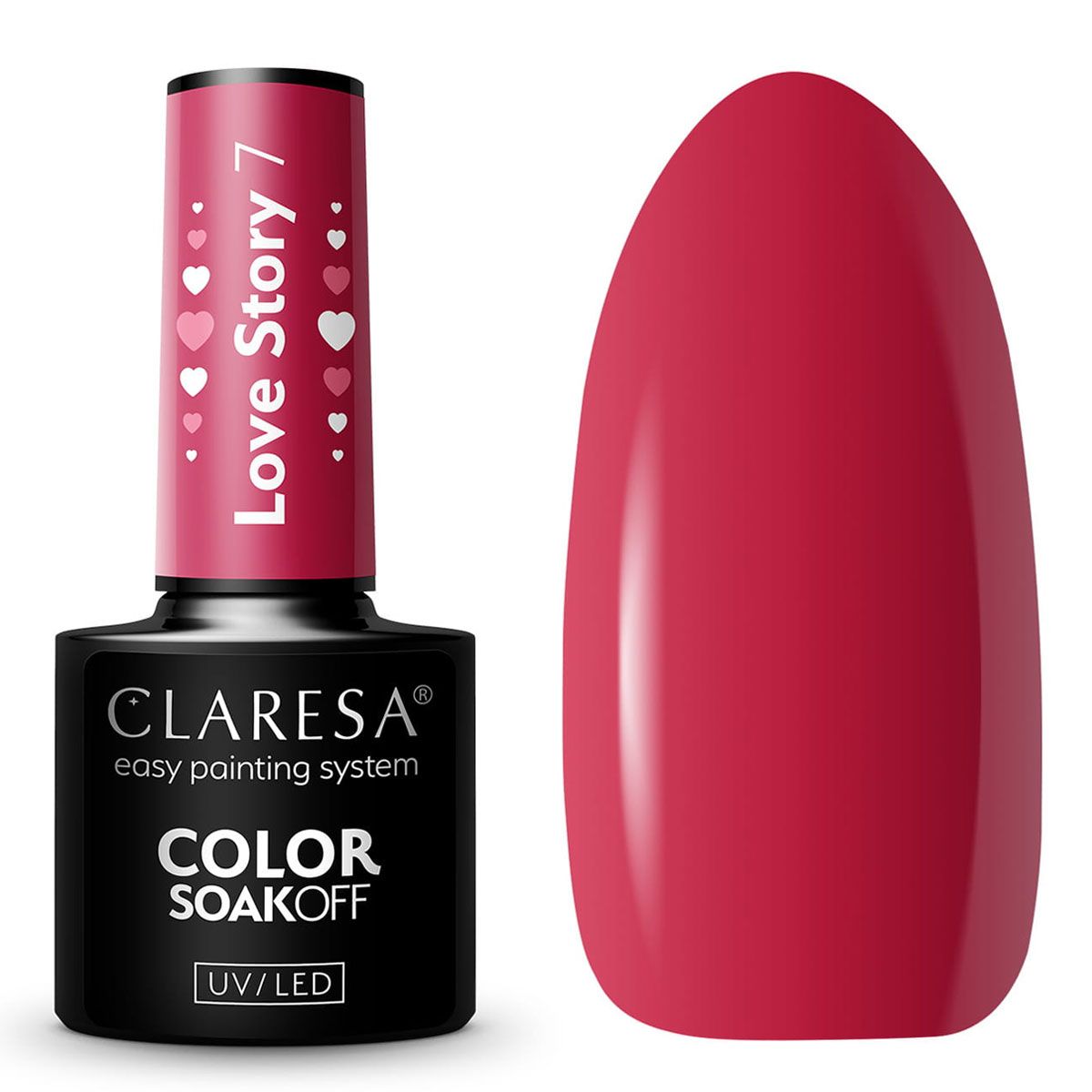 Claresa vernis gel uv led 5ml histoire d'amour 7