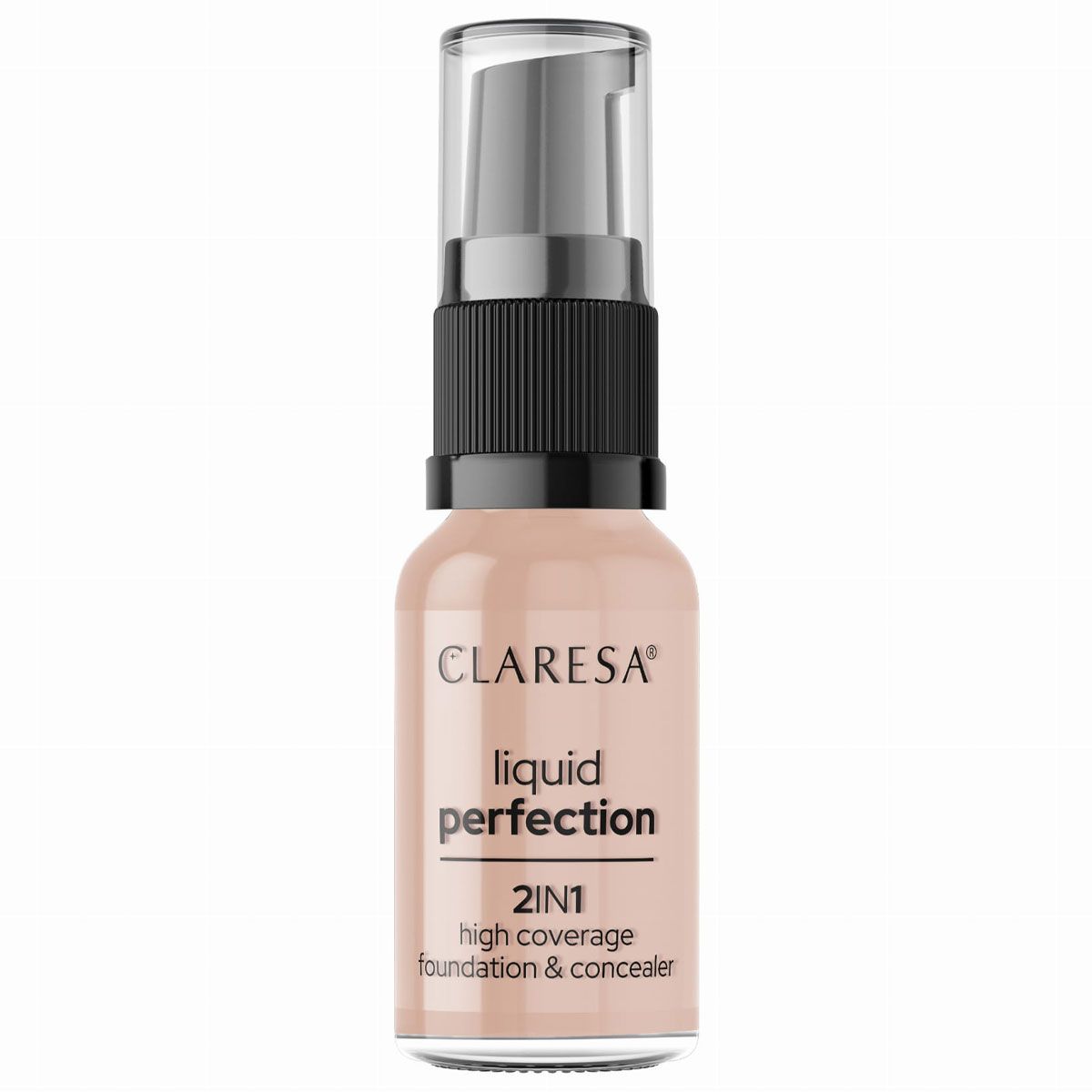 Claresa liquid perfection correcteur et fond de teint 2-en-1 104 nude 18gr.