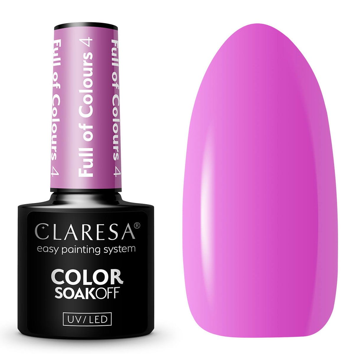 Claresa Vernis Gel UV LED 5 ml Plein de Couleurs 4