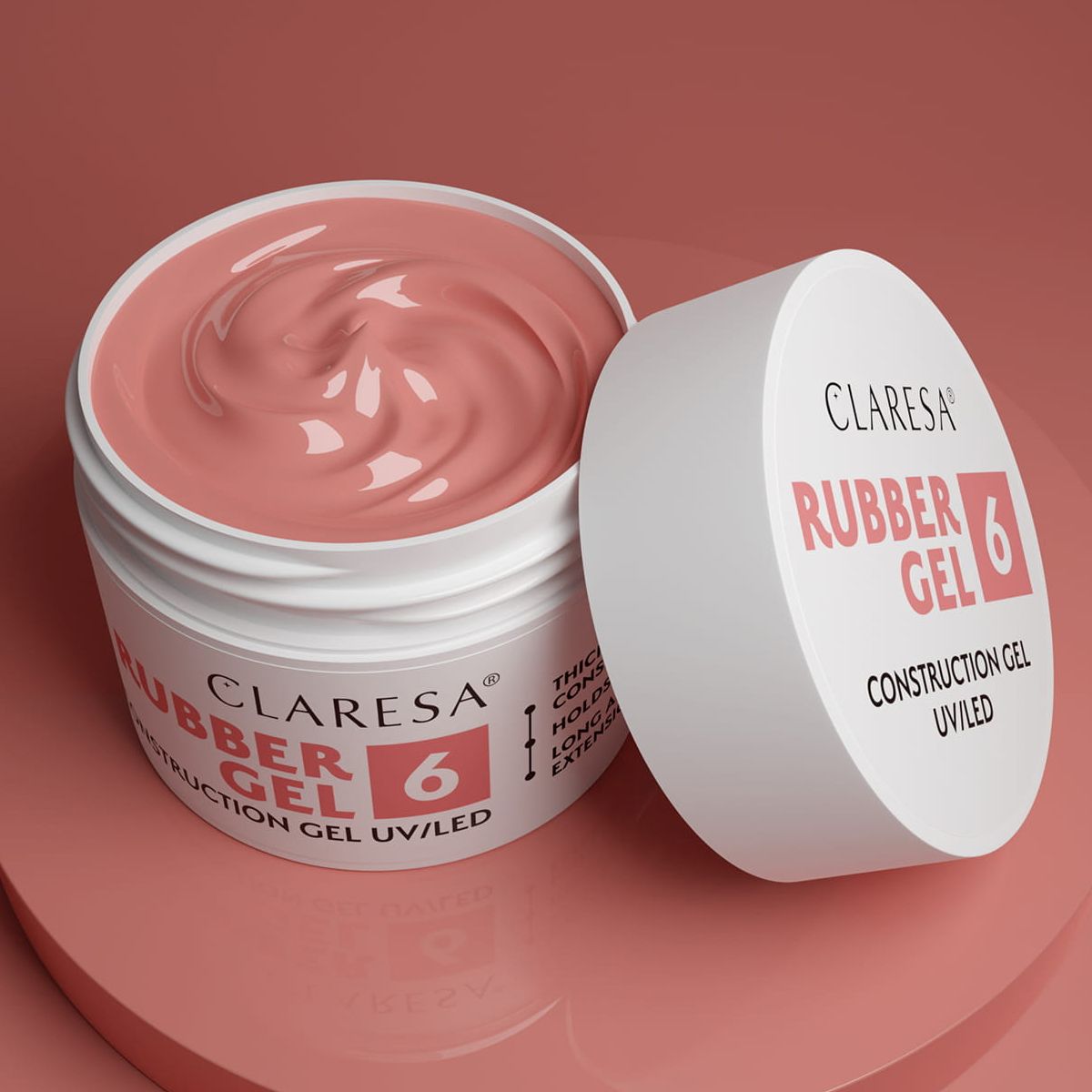 Claresa gel de caoutchouc 6 rose blush 12gr.