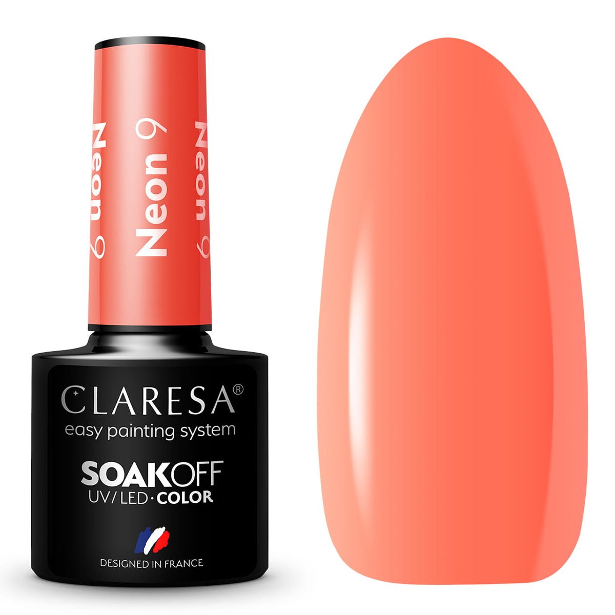 Claresa Vernis Gel UV LED 5 ml Néon 9