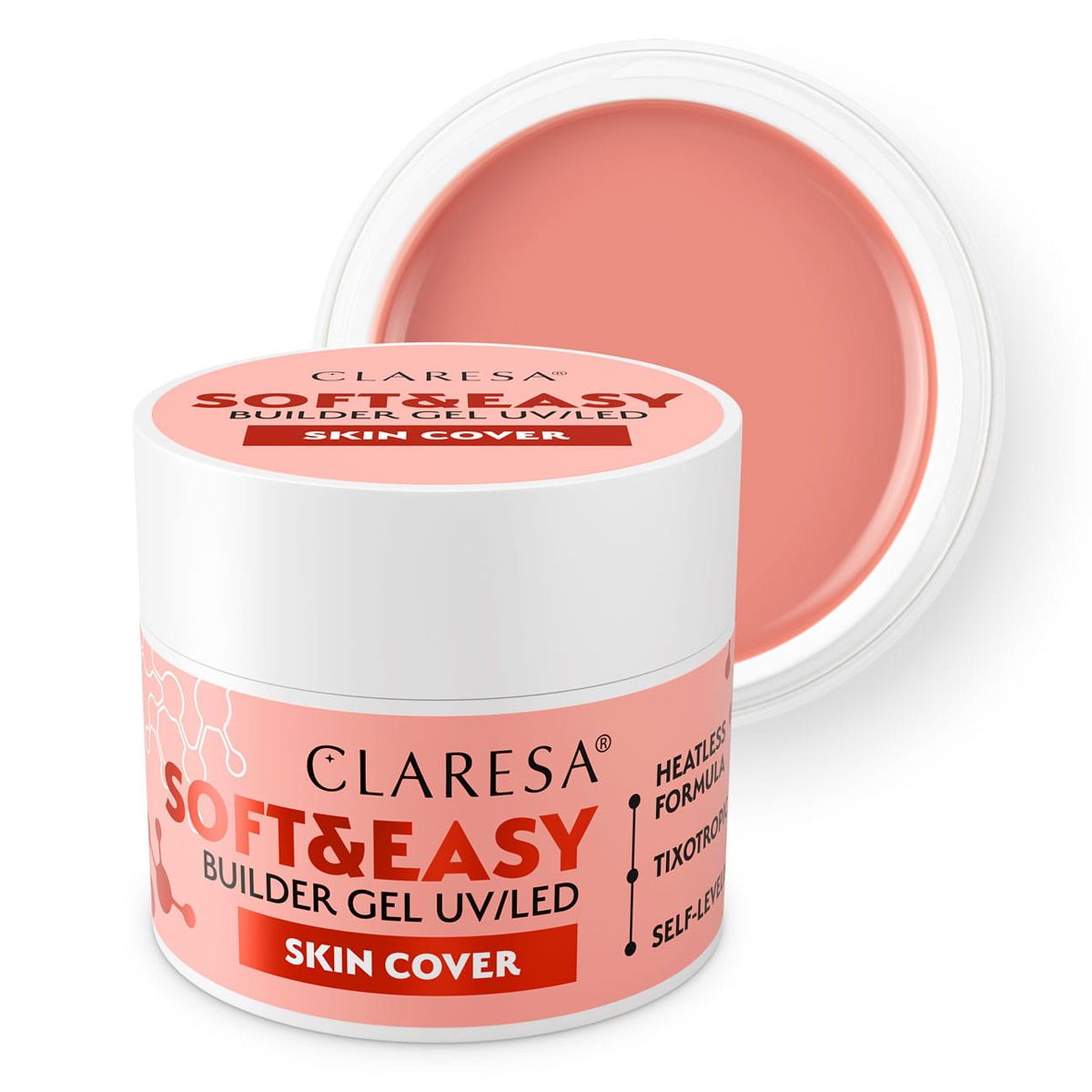 Claresa kératine soft easy builder gel couverture cutanée 12gr.