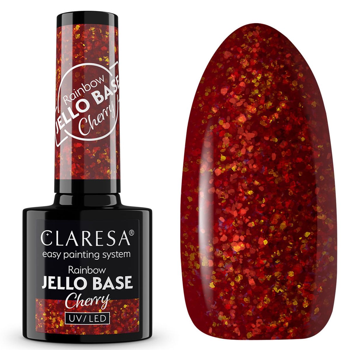Claresa Rainbow Jello Base Coat Cerise 5ml